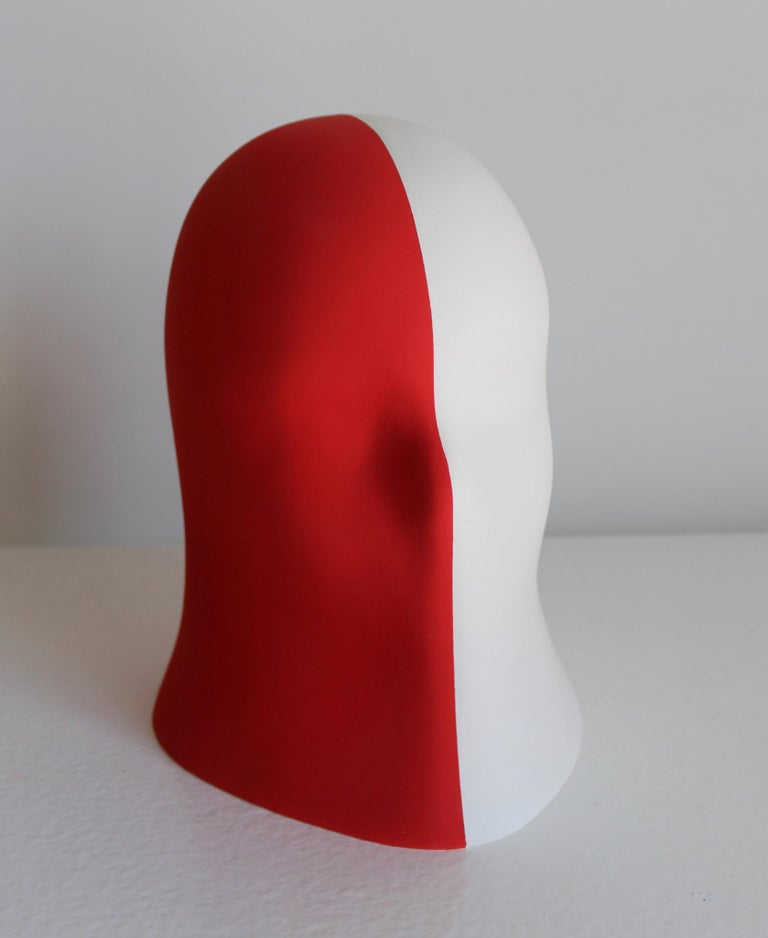 Chloe Rizzo Figurative Sculpture - Red/White Veil