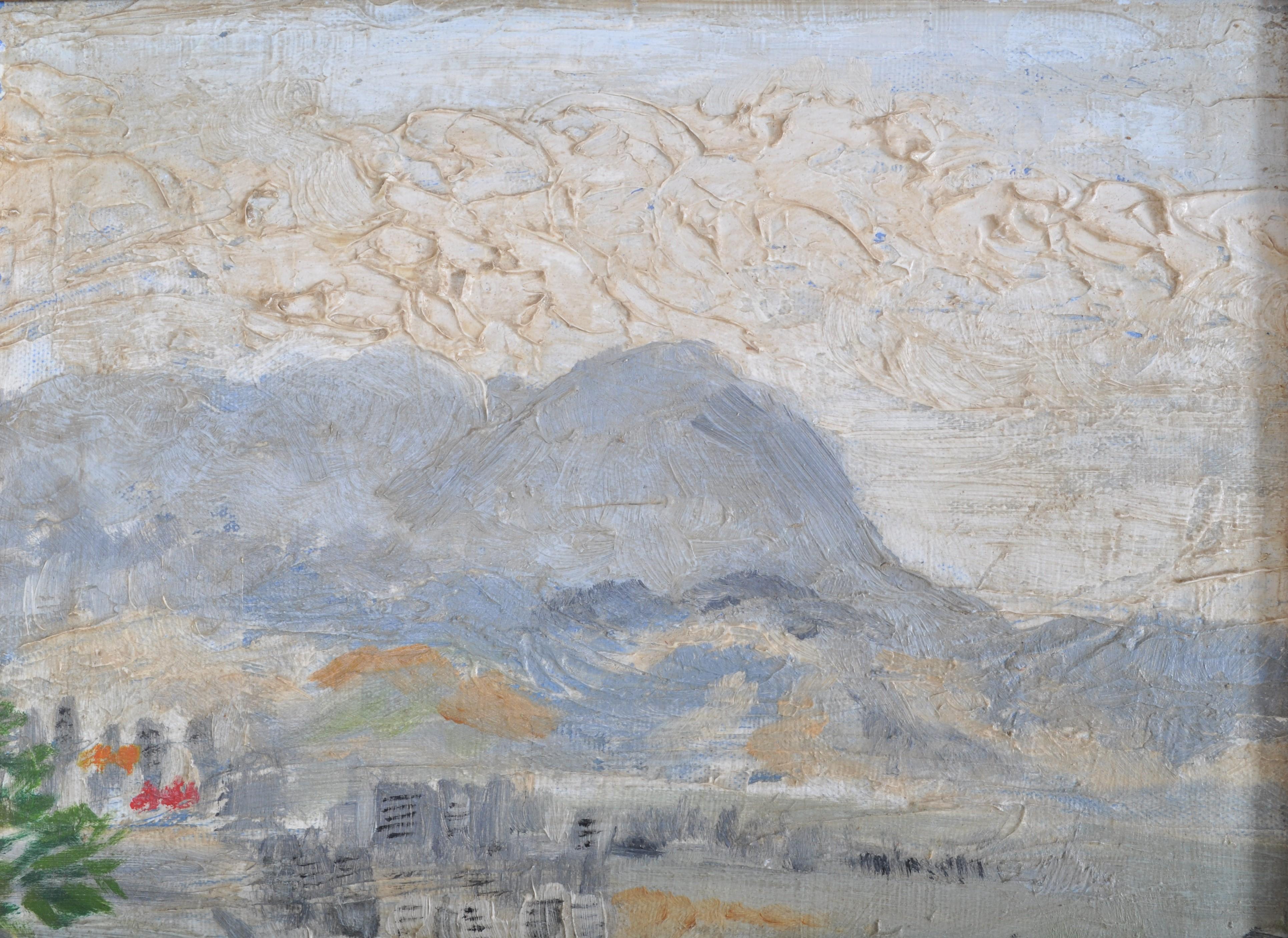 Important, Impressionist original oil painting on artist's board, a landscape of Hong Kong circa 1950s, by the renowned Chinese Artist Hu Shanyu (1909-1993).

Hu Shanyu was born in Guangdong, China in 1909. He entered the National Hangzhou Academy