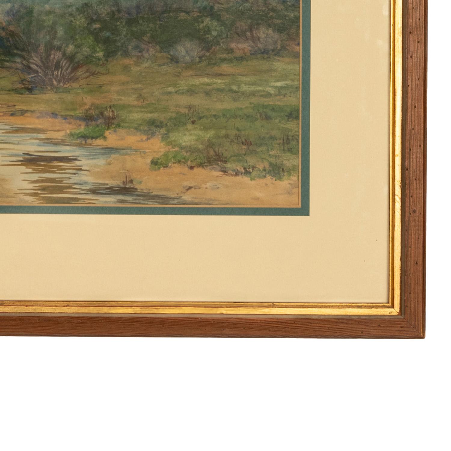 Antico dipinto impressionista 