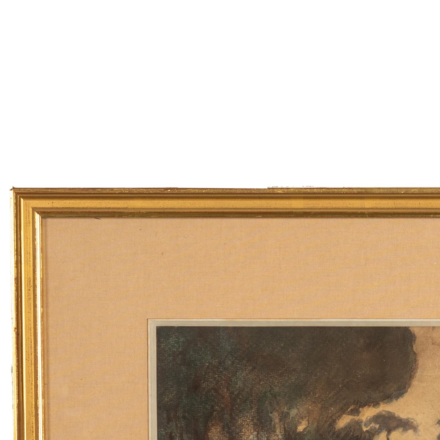 Pintura Paisaje Figurativo Acuarela Gouache Impresionista Francés Ruso en venta 5