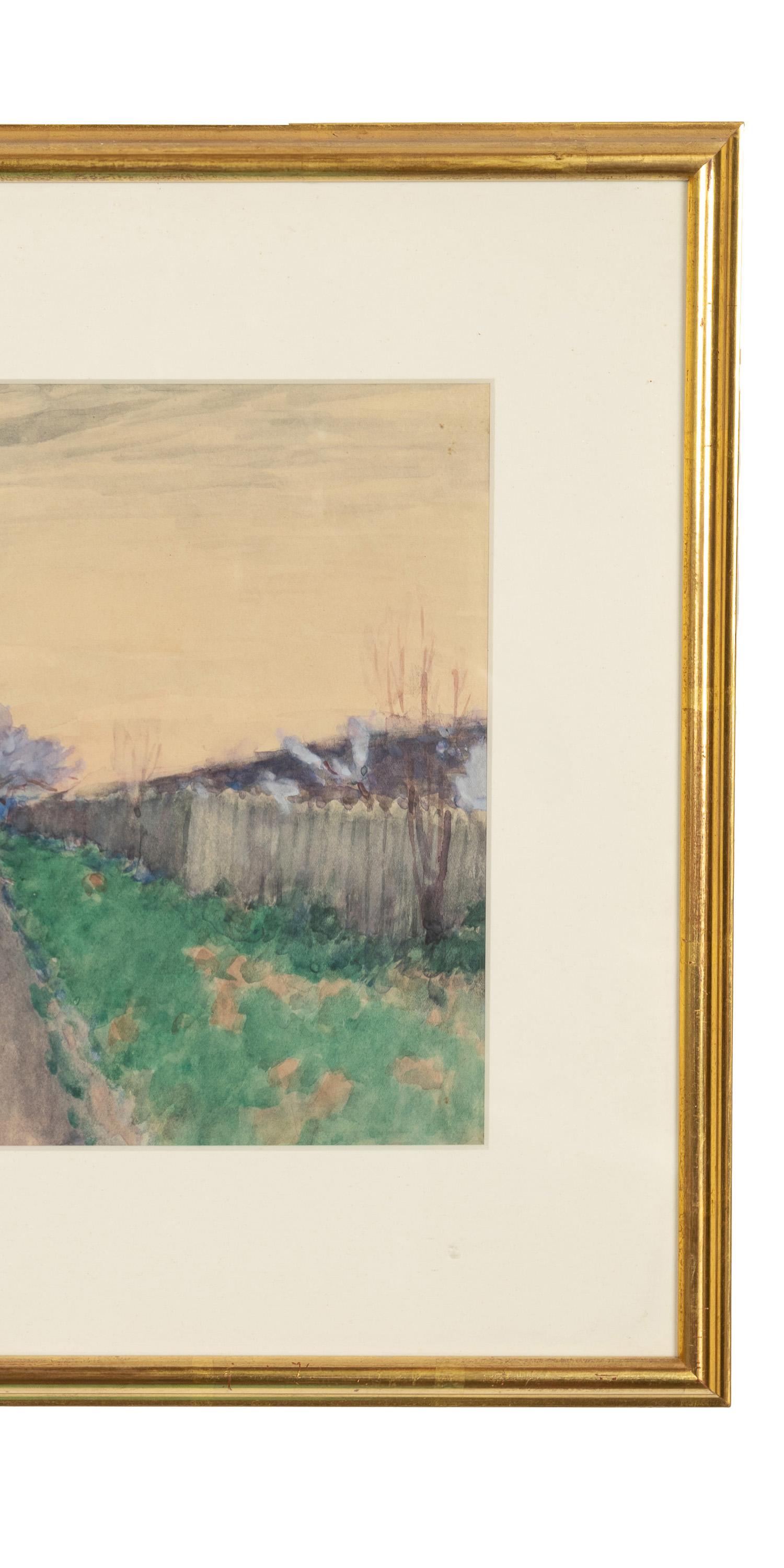 Importante dipinto impressionista russo-francese a guazzo e acquerello di Pyotr Alexandrovich Nilus (Пётр Александрович Нилус in francese Pierre Nilouss (1869-1943), firmato e datato 1928.
Nilus è stato un celebre pittore e scrittore impressionista