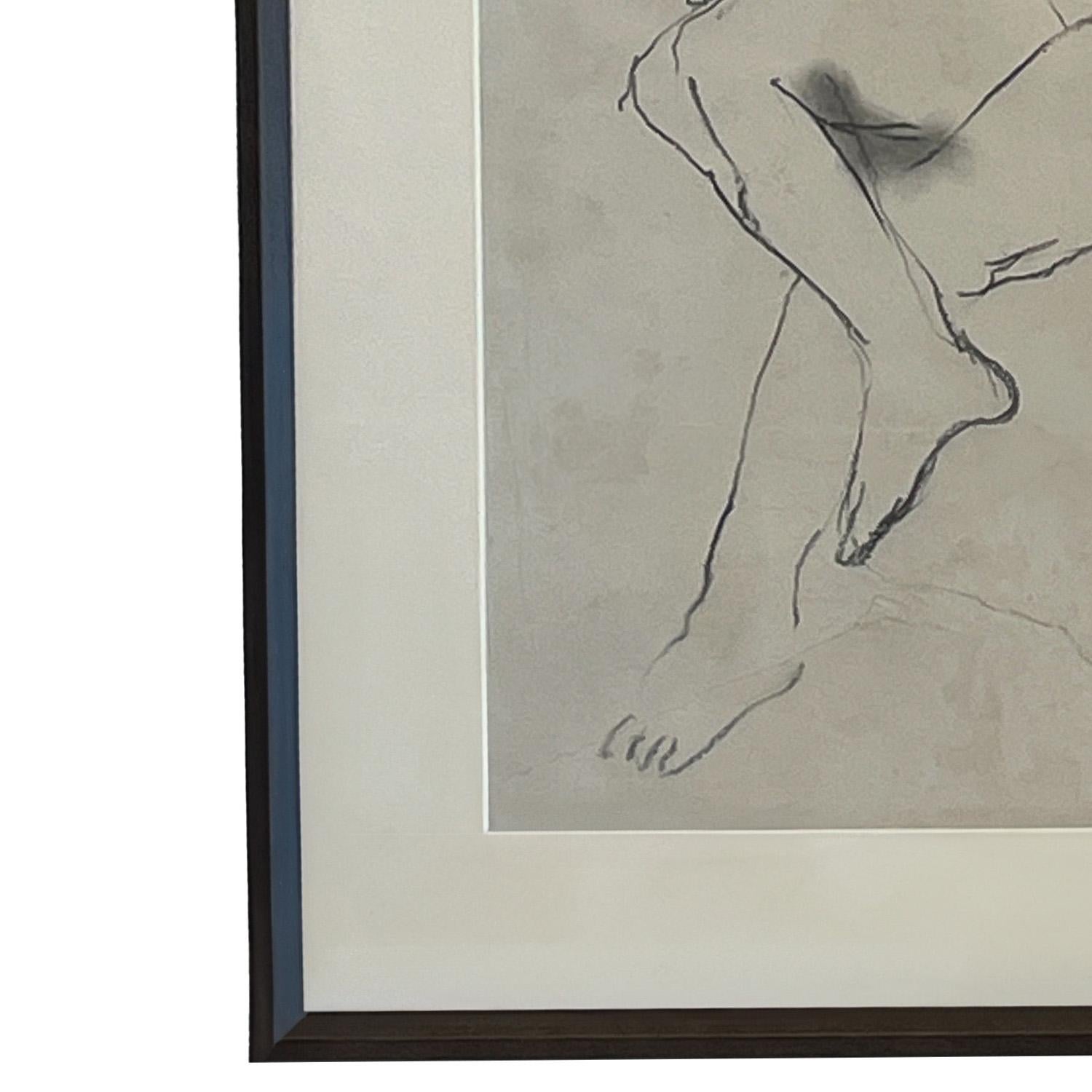 Dessin original signé et daté d'un nu féminin Expressionniste afro-américain en vente 6