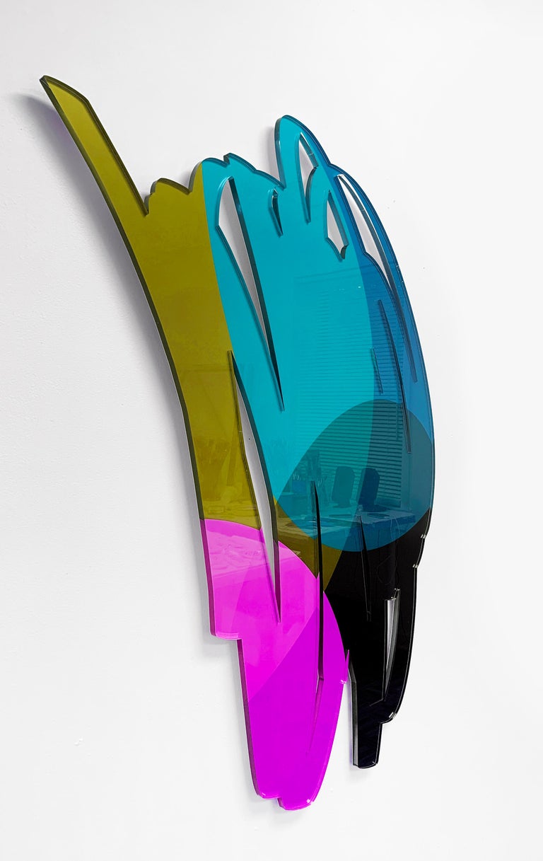 This laser cut acrylic series of Scribble Sculptures is inspired by the gestures and quick mark making found in abstract expressionist painting and drawing, and the whimsical, bold color and shape found in classic cartoon.

Ryan Coleman’s work