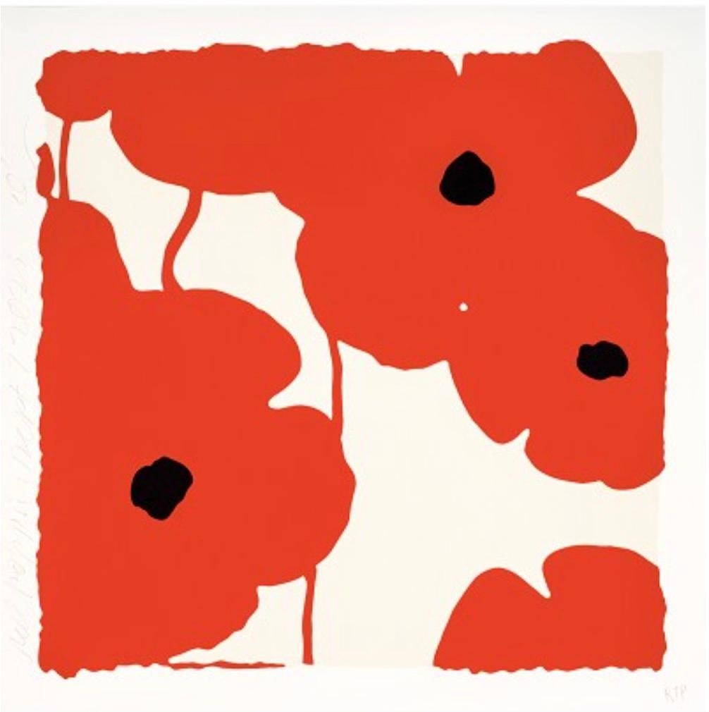 Red Poppies, Sept 7, 2022 (Ed: 22/50) - Art by Donald Sultan