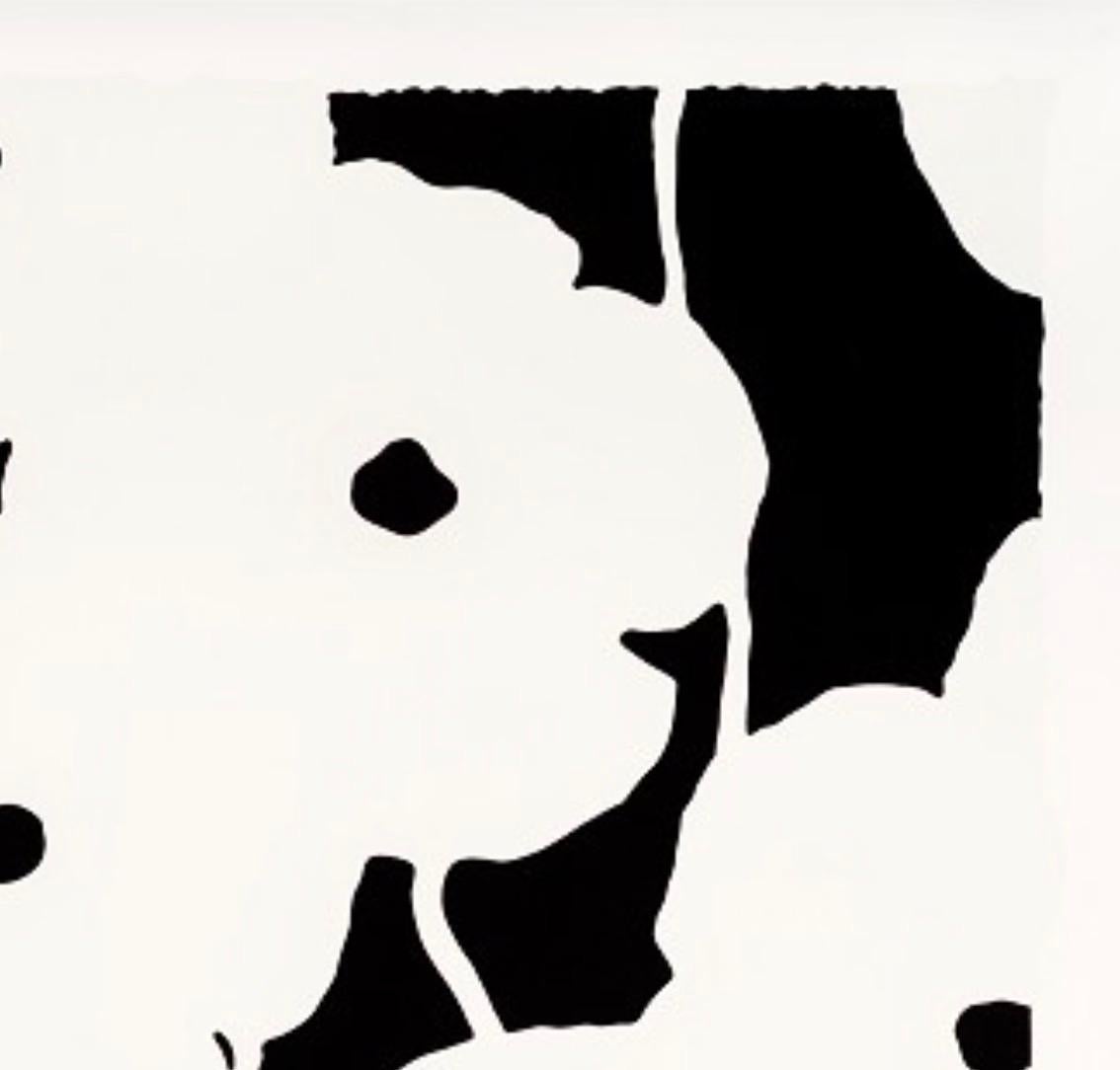 White Poppies, Aug 17, 2022 (Ed: 22/50)  - Abstract Print by Donald Sultan