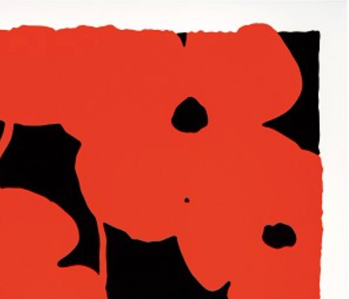 Red Poppies, Aug 17, 2022 (Ed: 22/50)  - Abstract Print by Donald Sultan