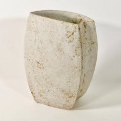 Paul Philp, Freeform Vessel I. Stoneware, ceramic, light, white, cream, chalky
