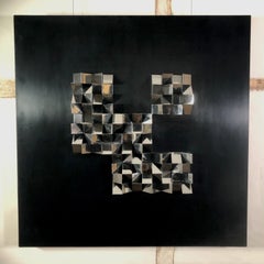 Six Groups - 1963, construction, constructivist, modernist, black, monochrome