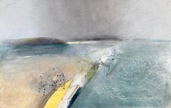 Keith Purser, North Sea, large oil painting. Landscape, Found objects, Sand