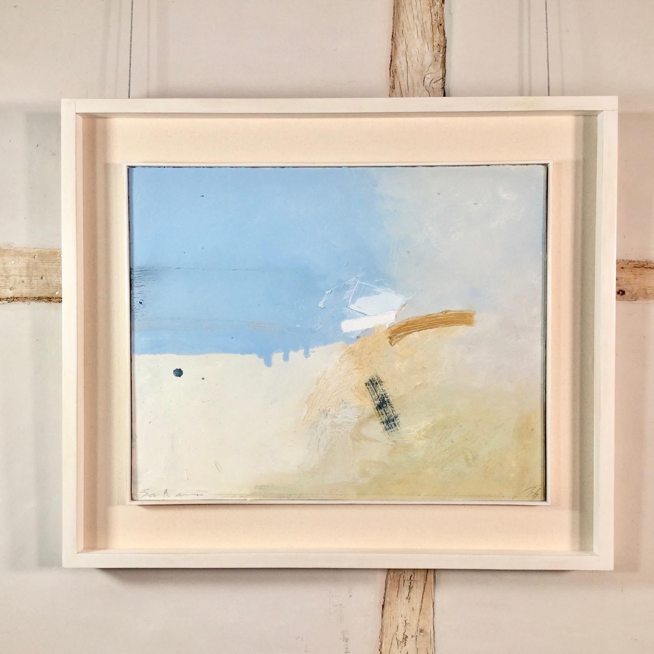 Keith Purser, Sahara. Abstract, landscape painting, coastal, gestural, signed 1
