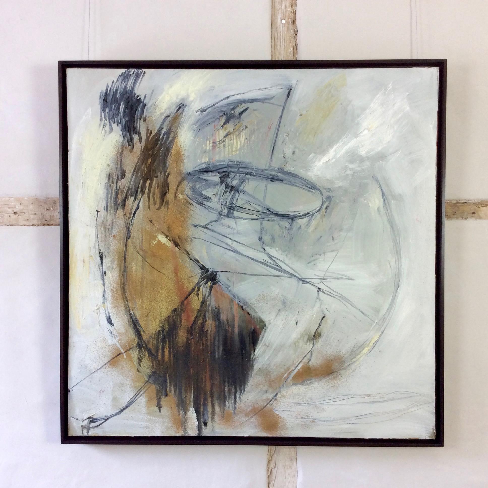Broken Circle - large expressive abstract painting, Jerwood - Painting by Madeleine Strindberg