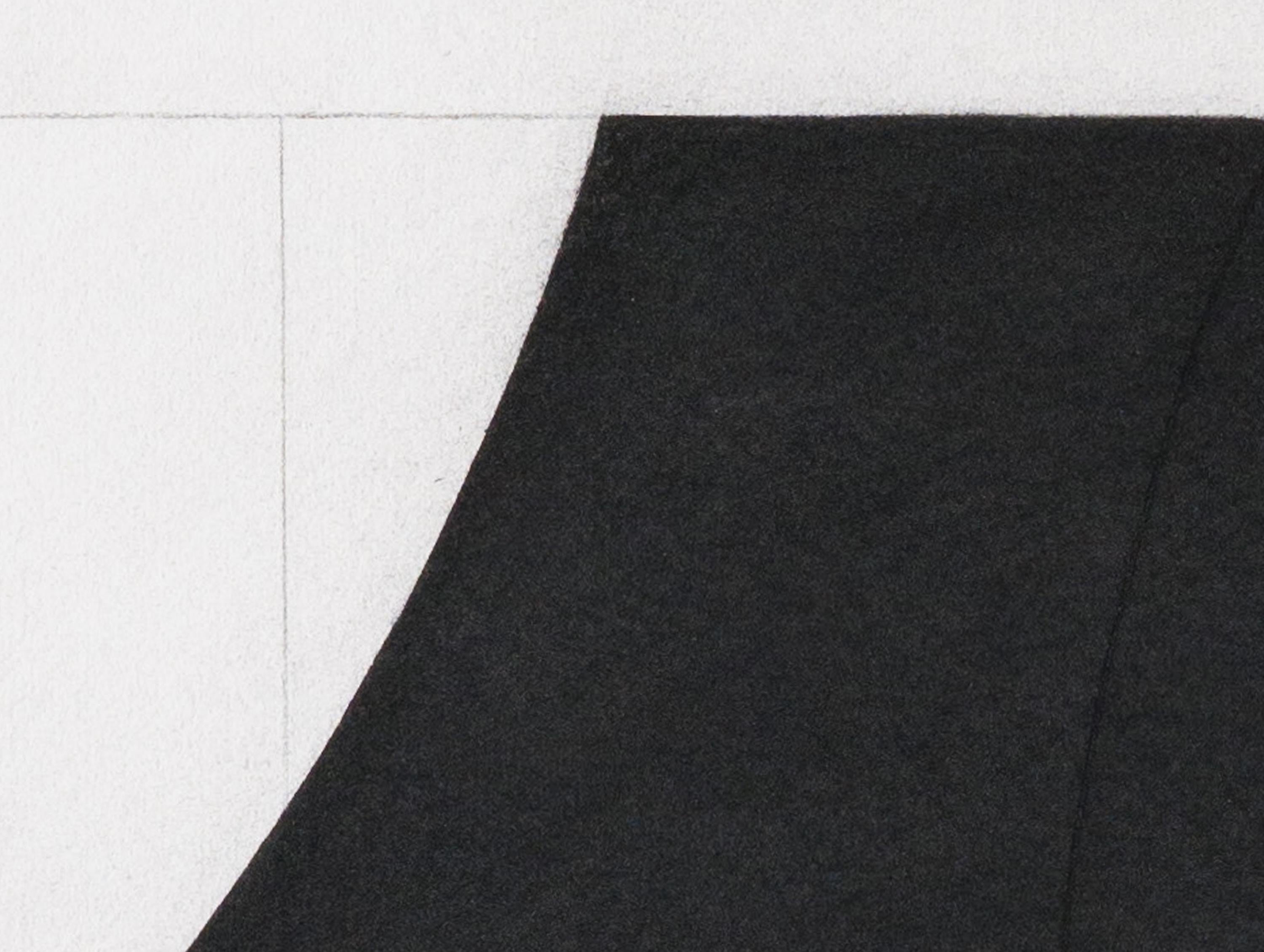 Der schwarze Robe (Beige), Abstract Drawing, von Mark Pomilio