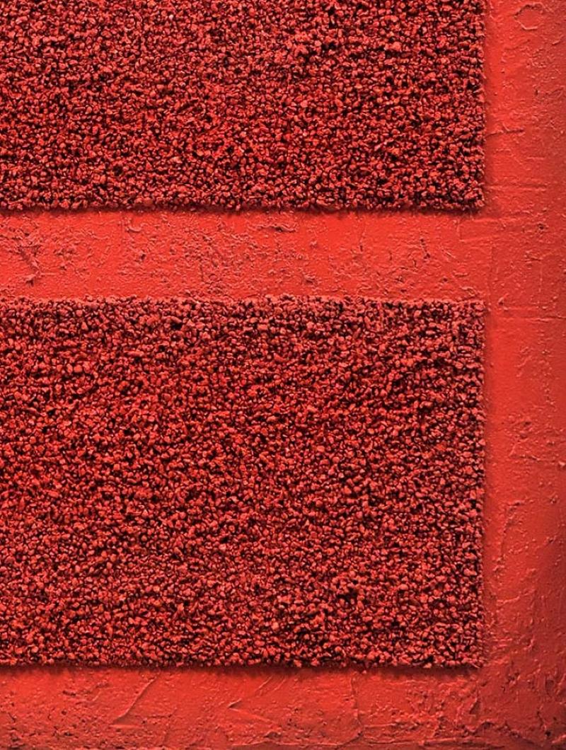 Rote Stäbe 2 – Painting von Benjamin Birillo Jr.
