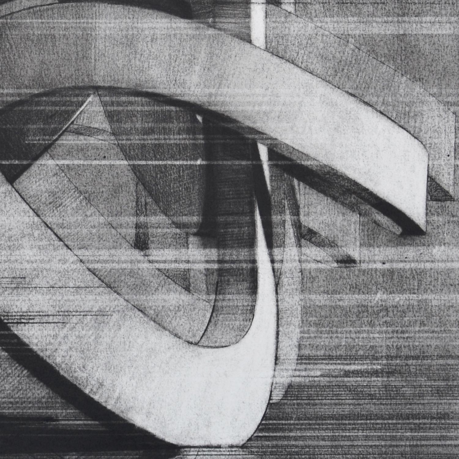 Ausgezeichneter Stil (Grau), Abstract Drawing, von Travis Rice