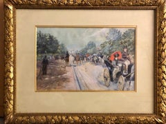 Barbizon School Drawings and Watercolor Paintings