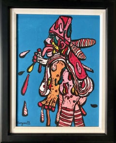 Personnage, Unique watercolor