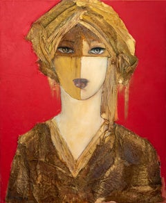 Liliane Danino, Queen of the desert, Idealized portrait, natural pigment