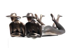 Anita Birkenfeld, Elegance, sunbathing women, women sculptures