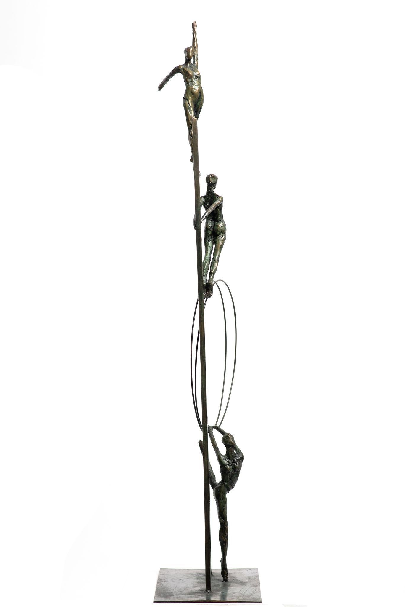 Liliane Danino, Escalera para todos, Elevación, Escultura de bronce en venta 1
