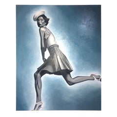 Huile sur toile de Mihal Schtibel, Karlie