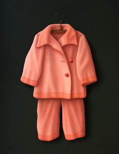 ''Pink suit'', Contemporary Dutch Fine Realist Painting of Still-Life