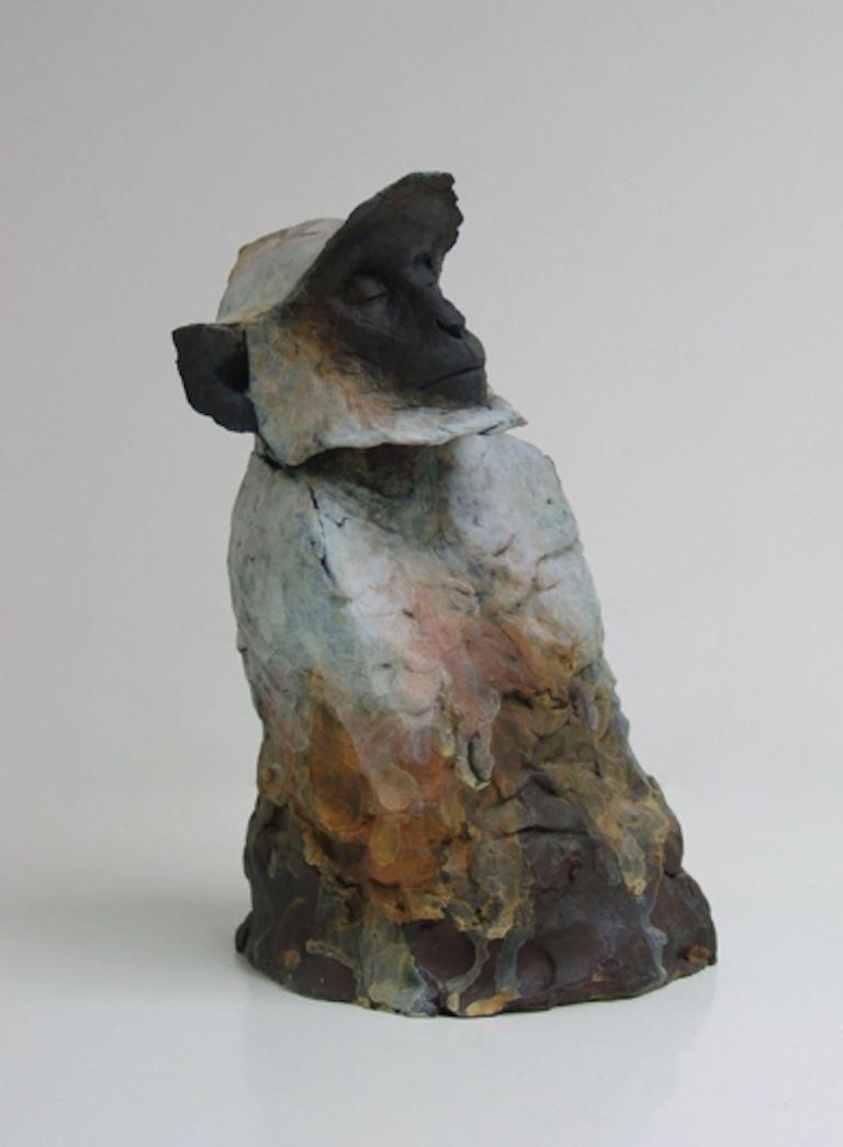 Nichola Theakston Figurative Sculpture - ''Sacred Langur'', Contemporary Bronze Sculpture of a Primate, Monkey