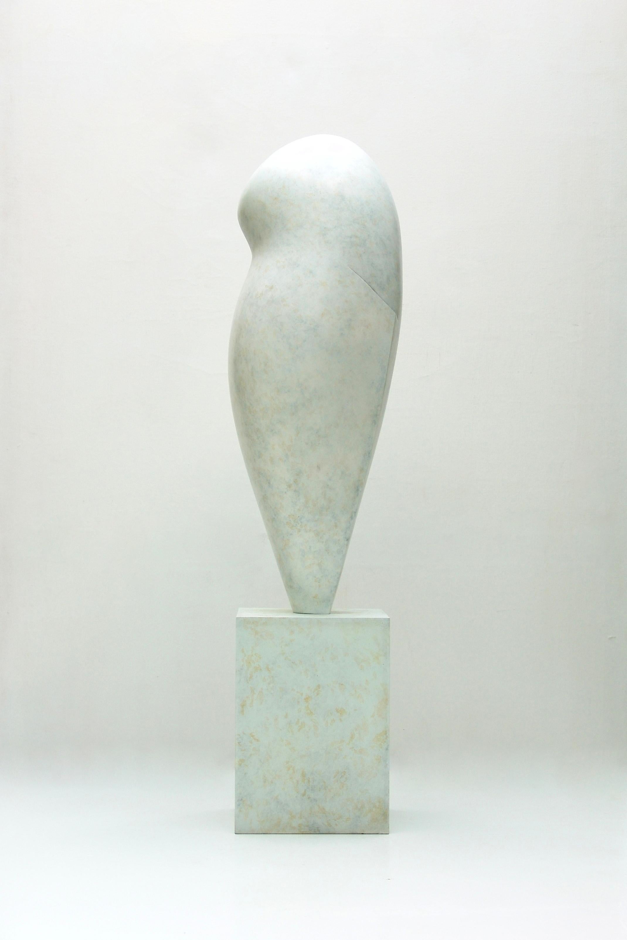 white bronze sculpture