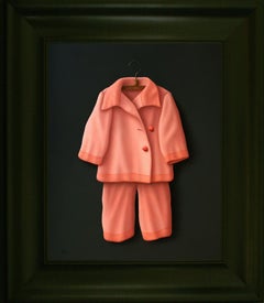 ''Pink suit'', Contemporary Dutch Fine Realist Painting of Still-Life