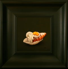 "Cream Cannoli" Contemporary Dutch Fine Realist Painting of Still-Life Pastry