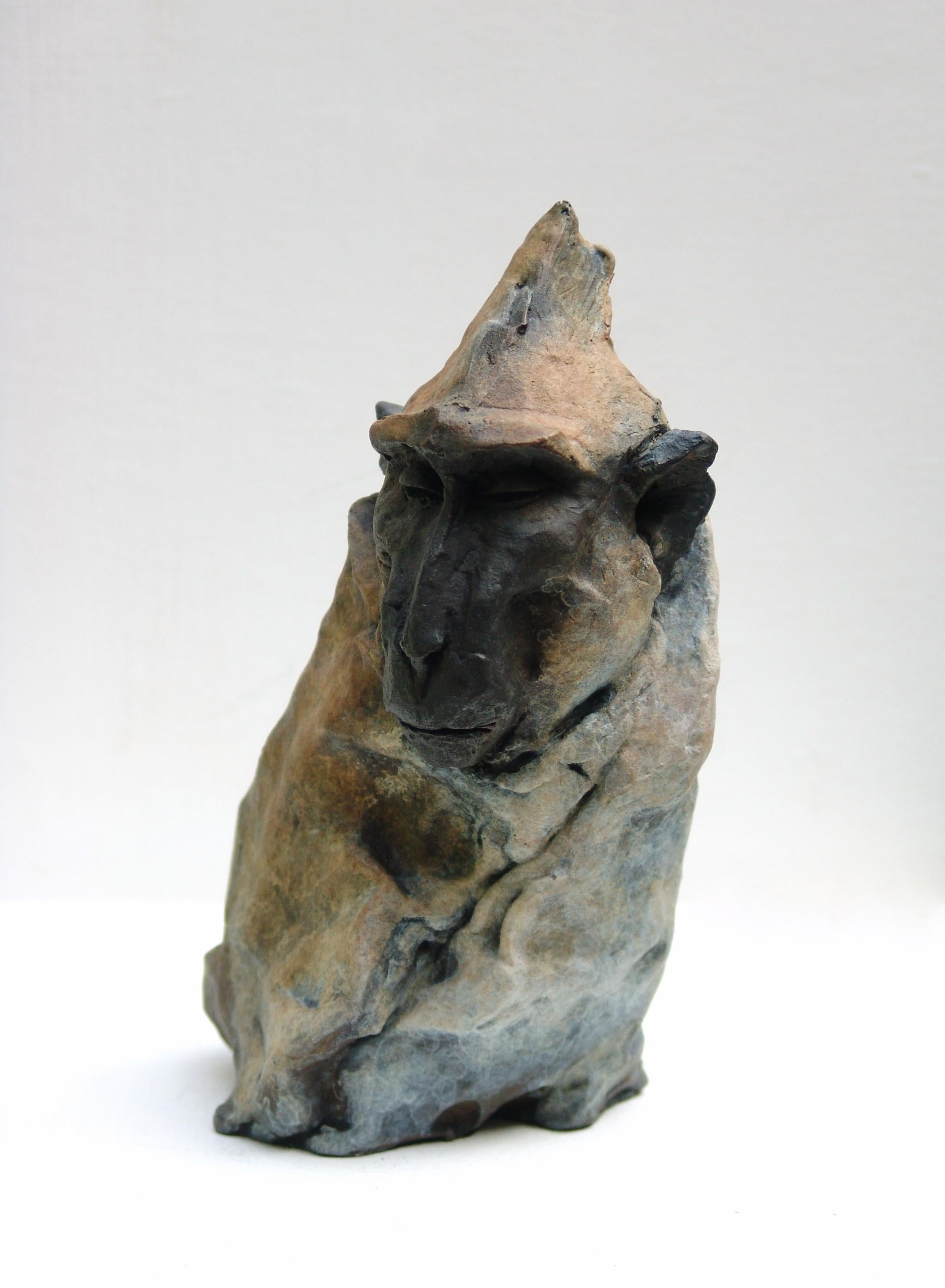 ''Monkey Sketch 2'', Contemporary Bronze Sculpture of a Primate, Monkey 1