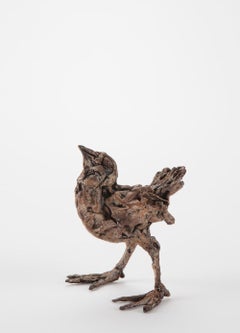 ''Vanity'', Contemporary Bronze Sculpture Portrait of a Chick