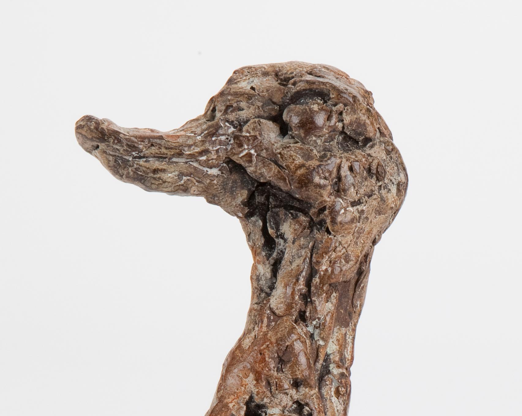 ''Duckling'', Contemporary Bronze Sculpture Portrait of a Duckling 1