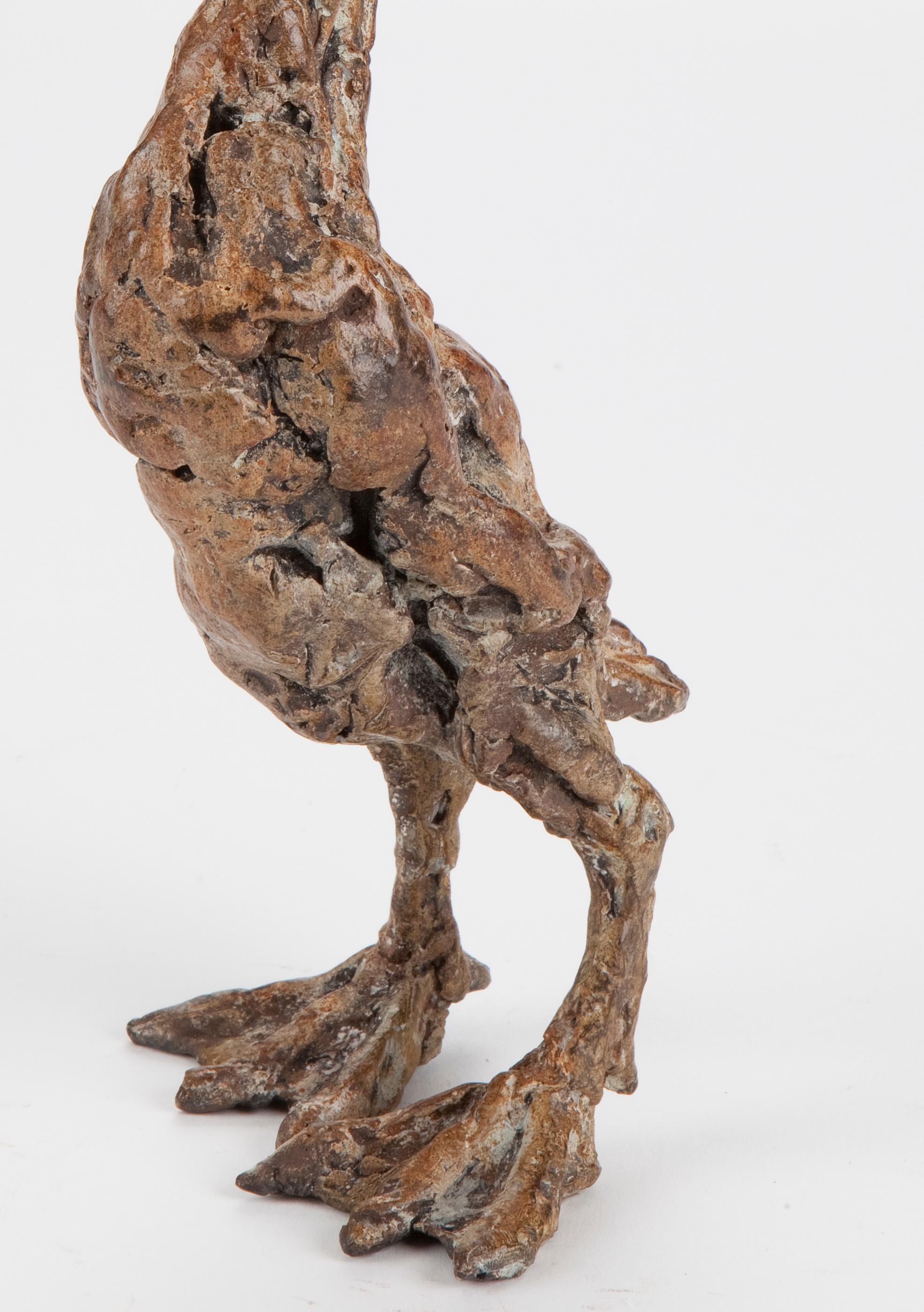 ''Duckling'', Contemporary Bronze Sculpture Portrait of a Duckling 2