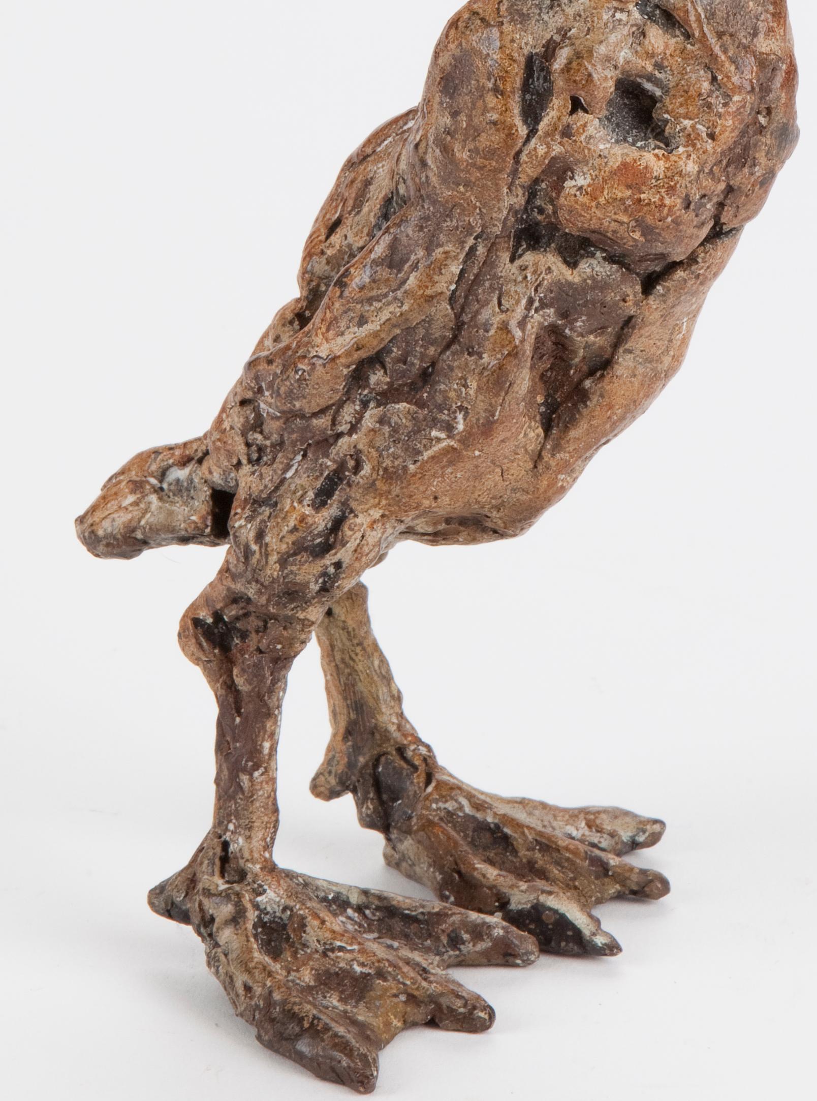 ''Duckling'', Contemporary Bronze Sculpture Portrait of a Duckling 3