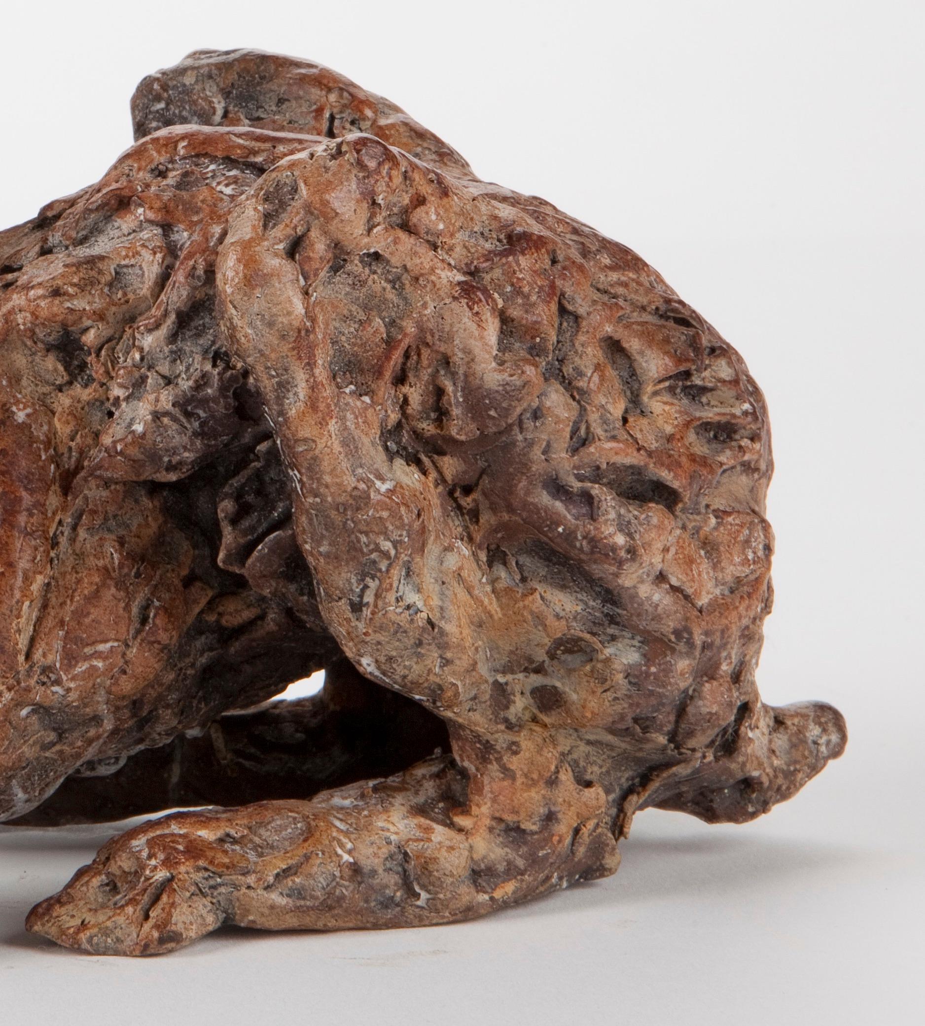 ''Rest Hare'', Sculpture contemporaine en bronze Portrait d'un lièvre en vente 2
