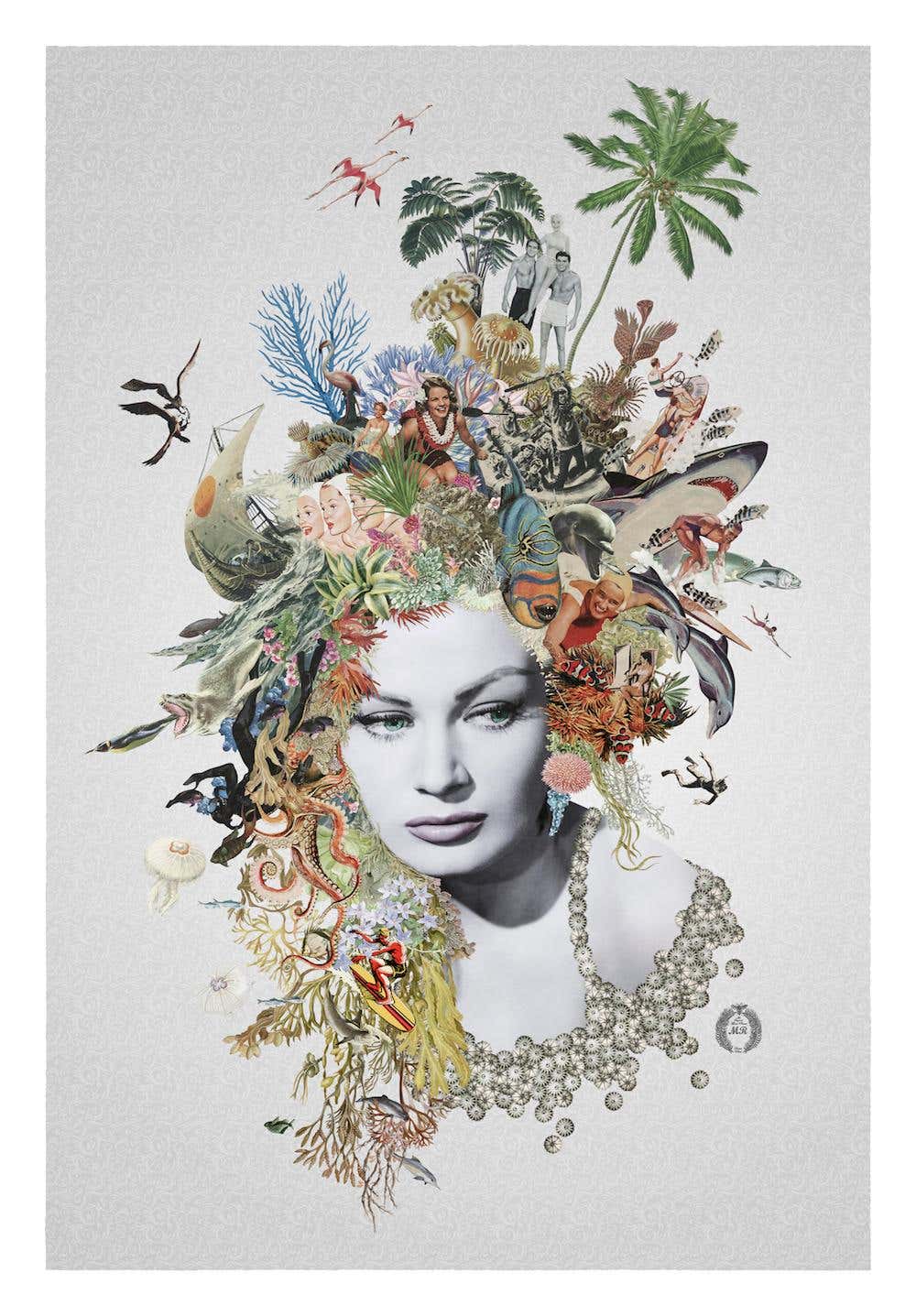 Maria Riwans Maria Rivans - ''Marianne'' Limited edition print of surrealistic ...