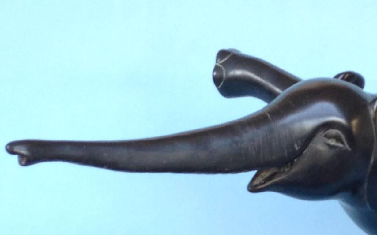 ''I Can Fly'', Contemporary Bronze Sculpture Portrait of an Elephant 1