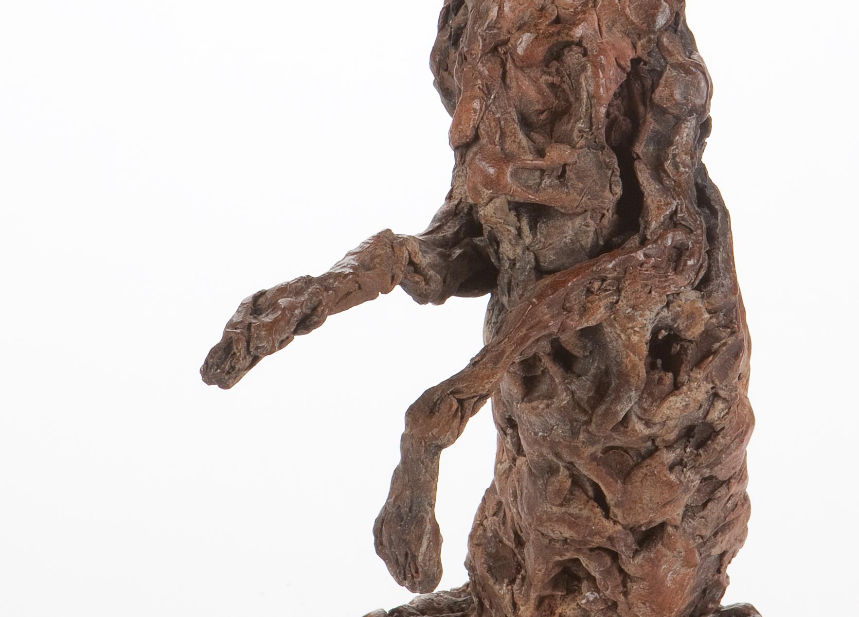 ''Hare Madame'', Contemporary Bronze Sculpture Portrait of a Hare 4