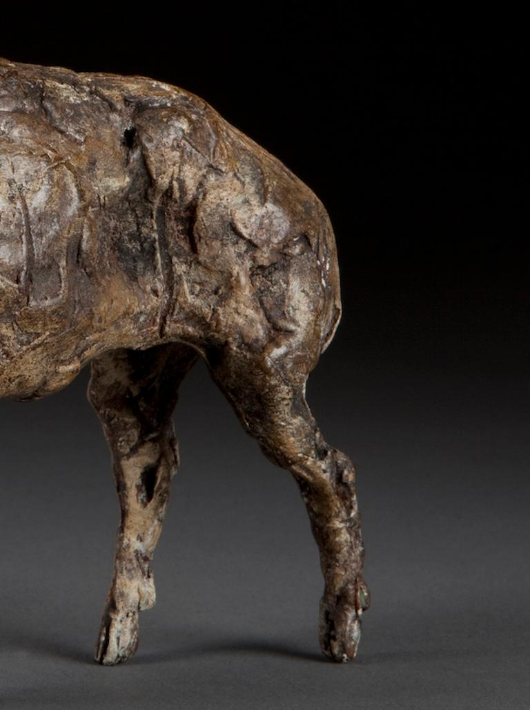 ''Boar'', Contemporary Bronze Sculpture Portrait of a Boar, Pig For Sale 3