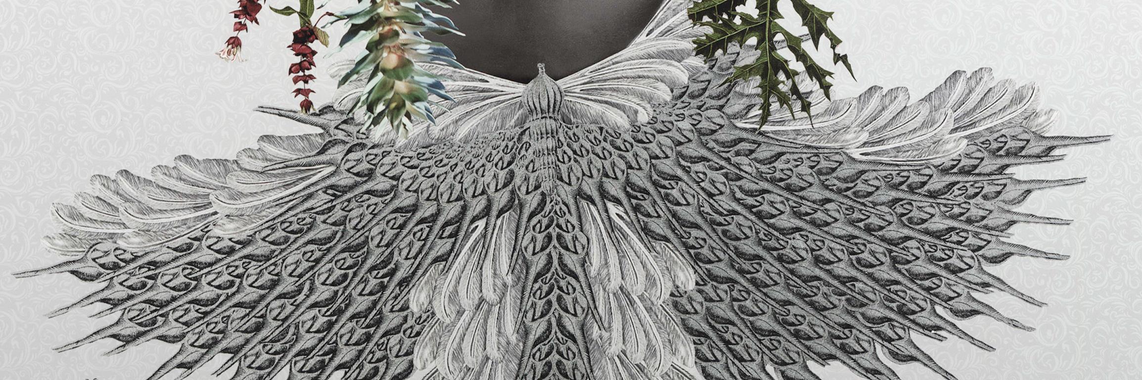 „Isabella“ Limited Edition Giclee-Druck einer surrealistischen Collage, Marta Toren im Angebot 1
