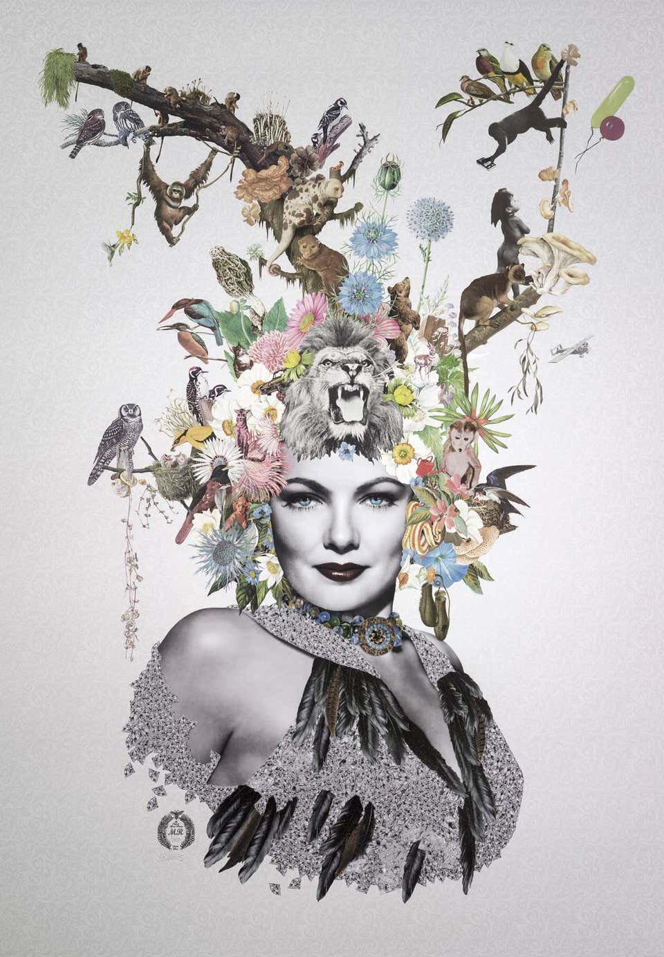 Maria Rivette Maria Rivans - ''Marianne'' Limited edition print of surrealistic ...