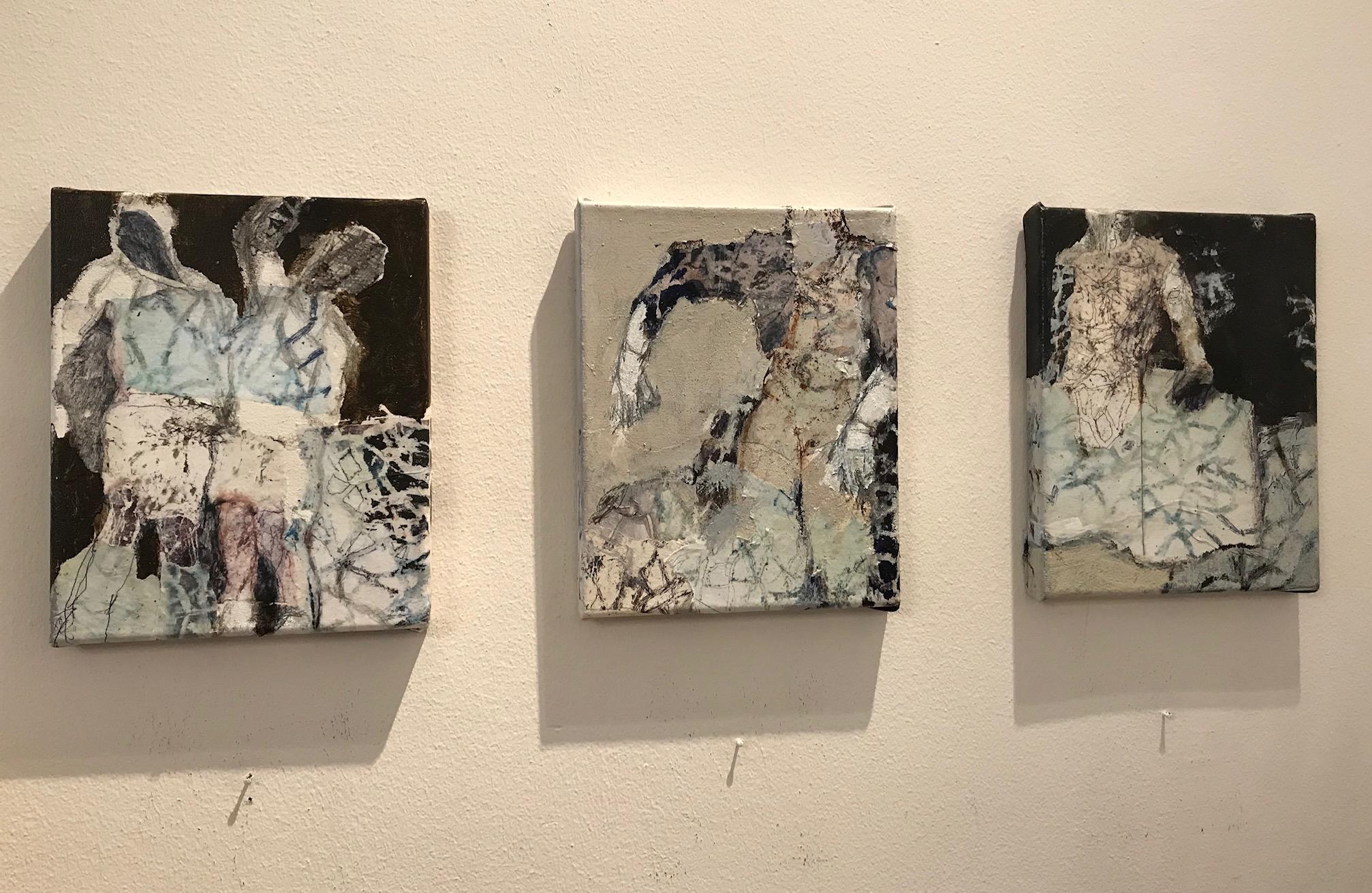 ''Senza titolo'' Pittura contemporanea olandese di una figura in movimento 2