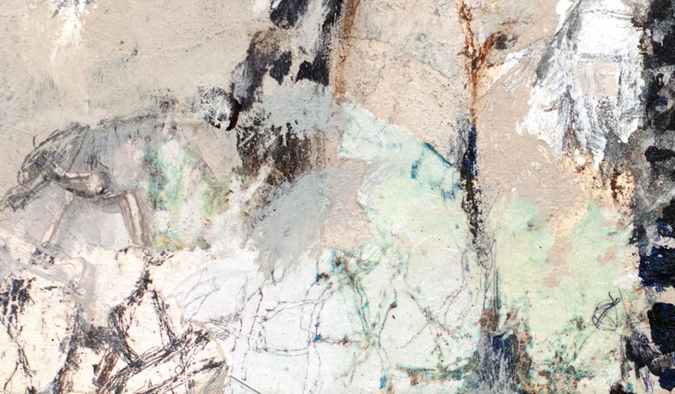''Senza titolo'' Pittura contemporanea olandese di una figura in movimento - Painting Contemporaneo di Vera Pouw