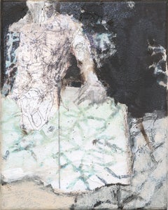 ''No title'' Dutch Contemporary Painting of a Moving Figure 