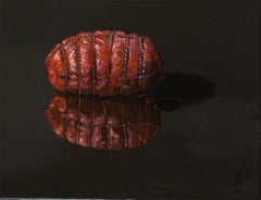 ''Roast Beef'', Contemporary Still Life Porcelain with Roast Beef, Meat