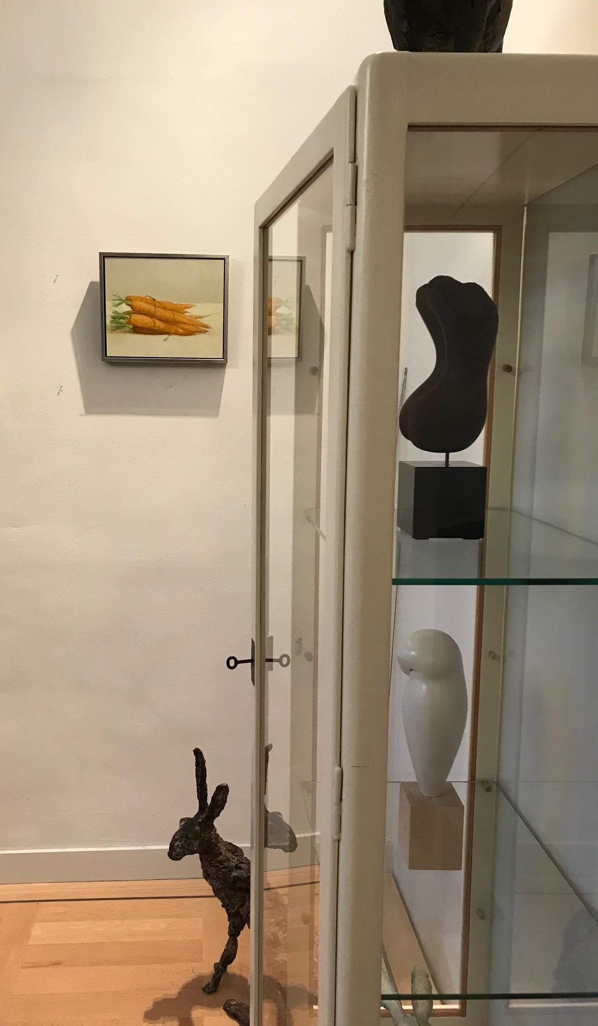 ''Carrots'' Contemporary Dutch Still Life Painting of Vegetables, Carrots 2