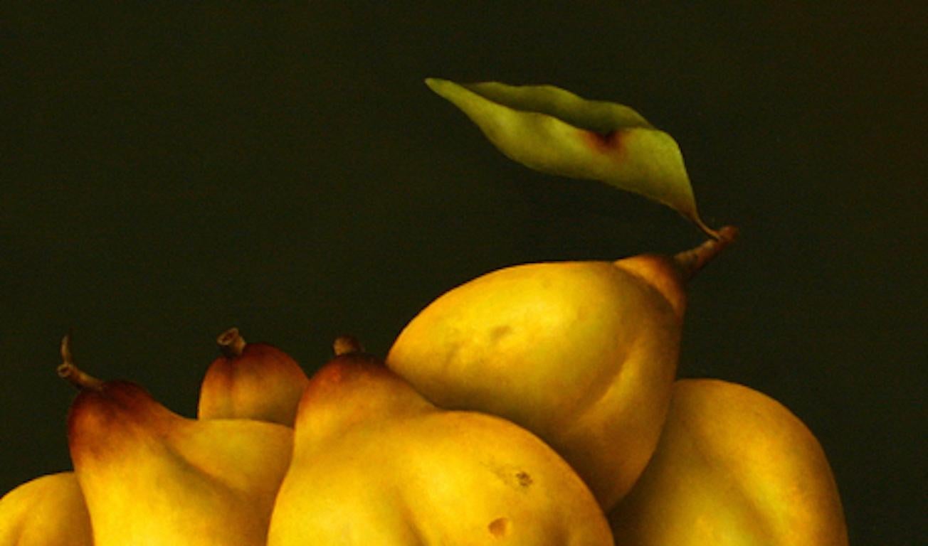 “Pears” Contemporary Fine Realist Still-Life Painting of Pears, Fruit For Sale 1