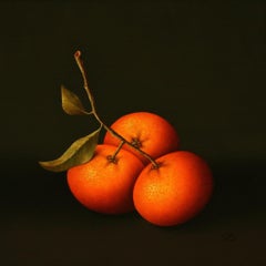 “Clementines” Contemporary Fine Realist Still-Life Painting of Clementines Fruit