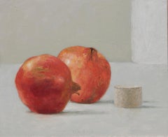 ''Pomegranates'' Contemporary Dutch Still Life Painting of Pomegranates 