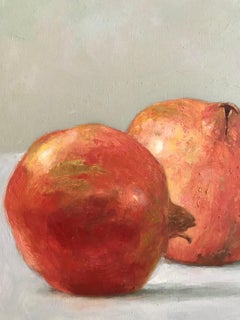 ''Pomegranates'' Contemporary Dutch Still Life Painting of Pomegranates